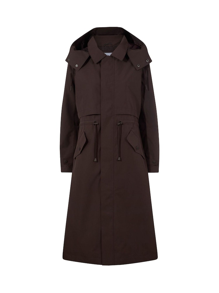 Tog 24 Chocolate Brown Alva Waterproof Trench Coat - Image 9 of 9 Tog 24 Chocolate Brown Alva Waterproof Trench Coat - Image 9 of 9