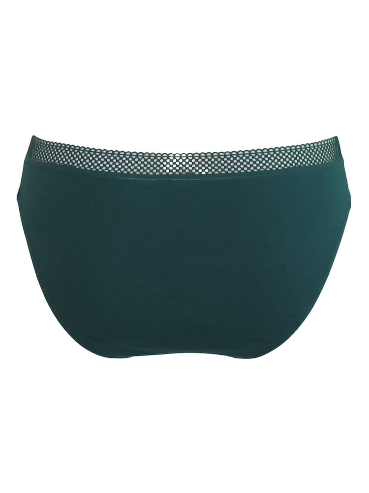 Pour Moi Green Love to Lounge Cotton Briefs - Image 4 of 4