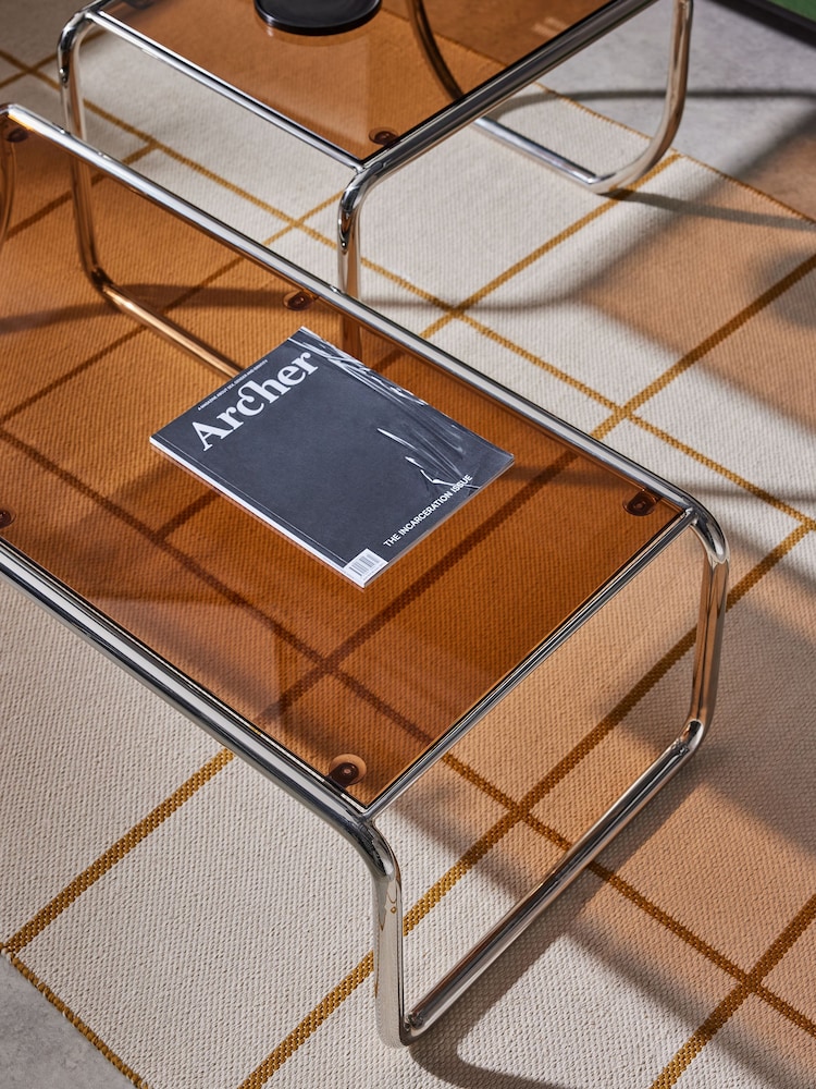 MADE.COM Amber Glass Dunston Coffee Nest - Image 2 of 4