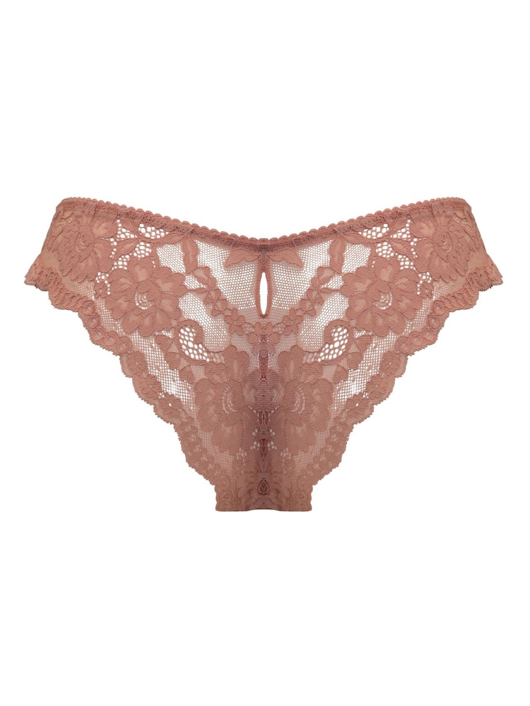 Pour Moi Pink Brazilian Fleur Knickers - Image 4 of 4