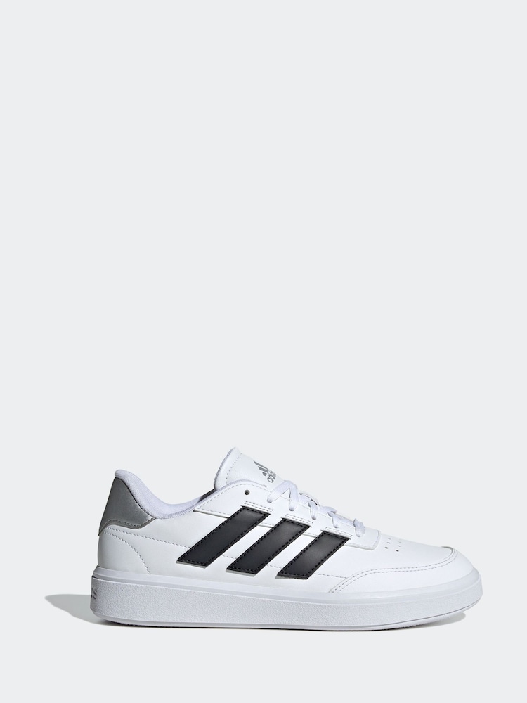 adidas White Court Block Animal Trainers - Image 1 of 9
