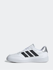 adidas White Court Block Animal Trainers - Image 2 of 9