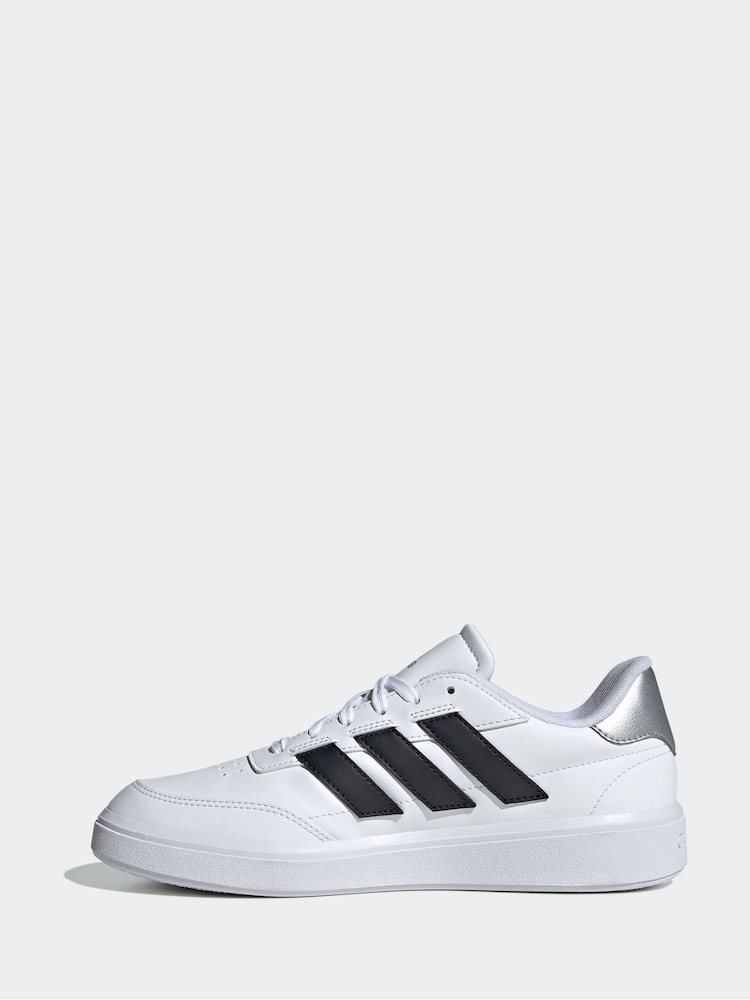 adidas White Court Block Animal Trainers - Image 2 of 9