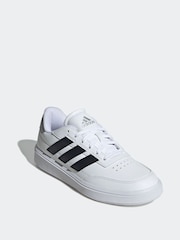 adidas White Court Block Animal Trainers - Image 3 of 9