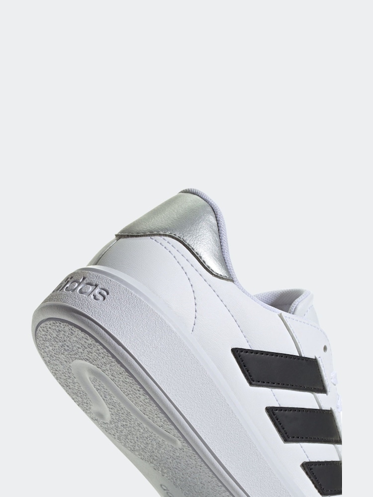 adidas White Court Block Animal Trainers - Image 9 of 9
