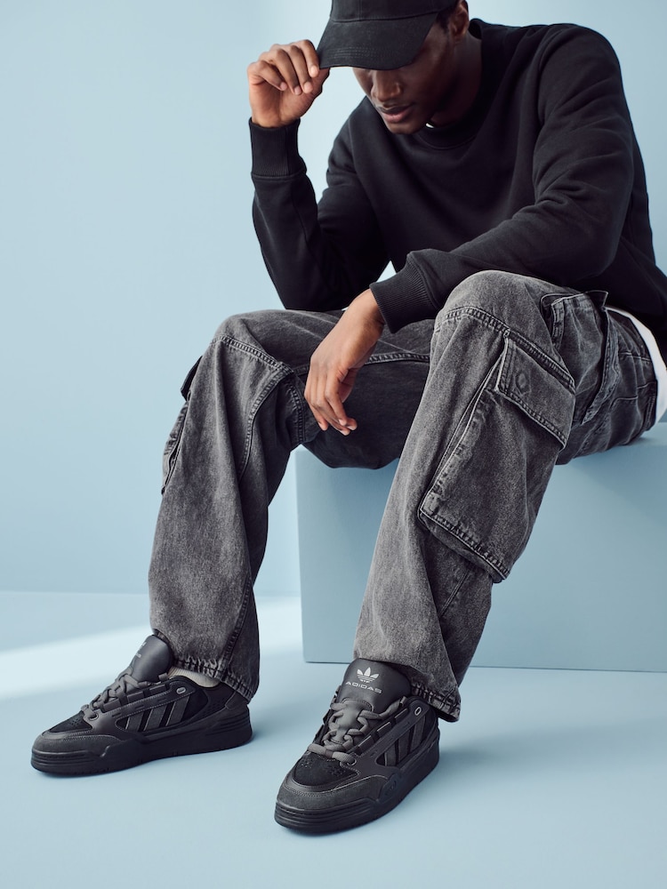 adidas Originals Black Adi2000 Trainers - Image 1 of 11