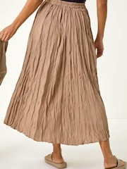 Roman Natural Crinkle Textured Skirt - Image 2 of 5