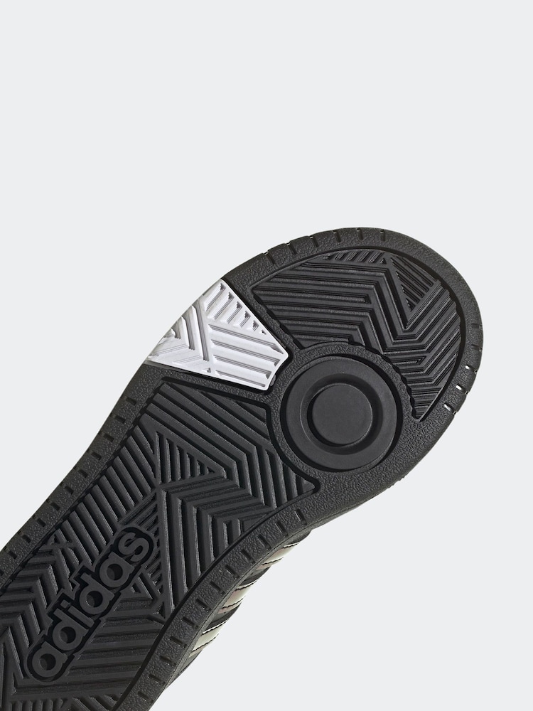 adidas Black Hoops Trainers - Image 1 of 1
