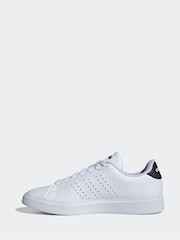 White Black - adidas Advantage Trainers - Image 2 of 9