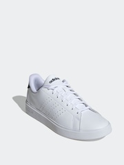 White Black - adidas Advantage Trainers - Image 3 of 9
