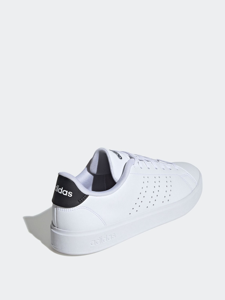 White Black - adidas Advantage Trainers - Image 4 of 9