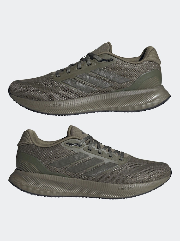 adidas Green Runfalcon 5 Running Trainers - Image 5 of 9