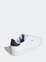 adidas White Black Urban Court Trainers - Image 2 of 8