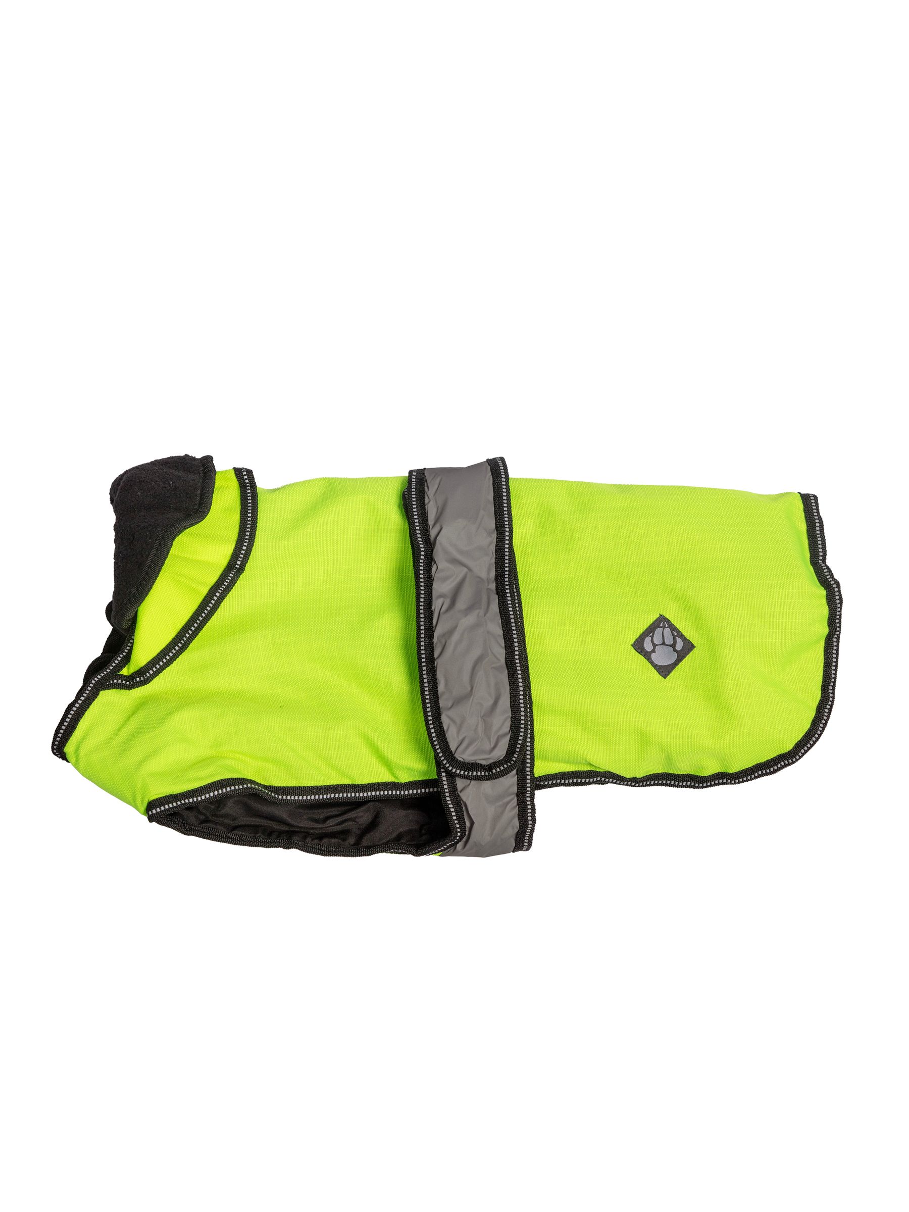 Danish Design Hi-Viz 2-in-1 Hundemantel – Wasserdicht, Winddicht Mit Herausnehmbarem Fleecefutter (bis 70 Cm)
