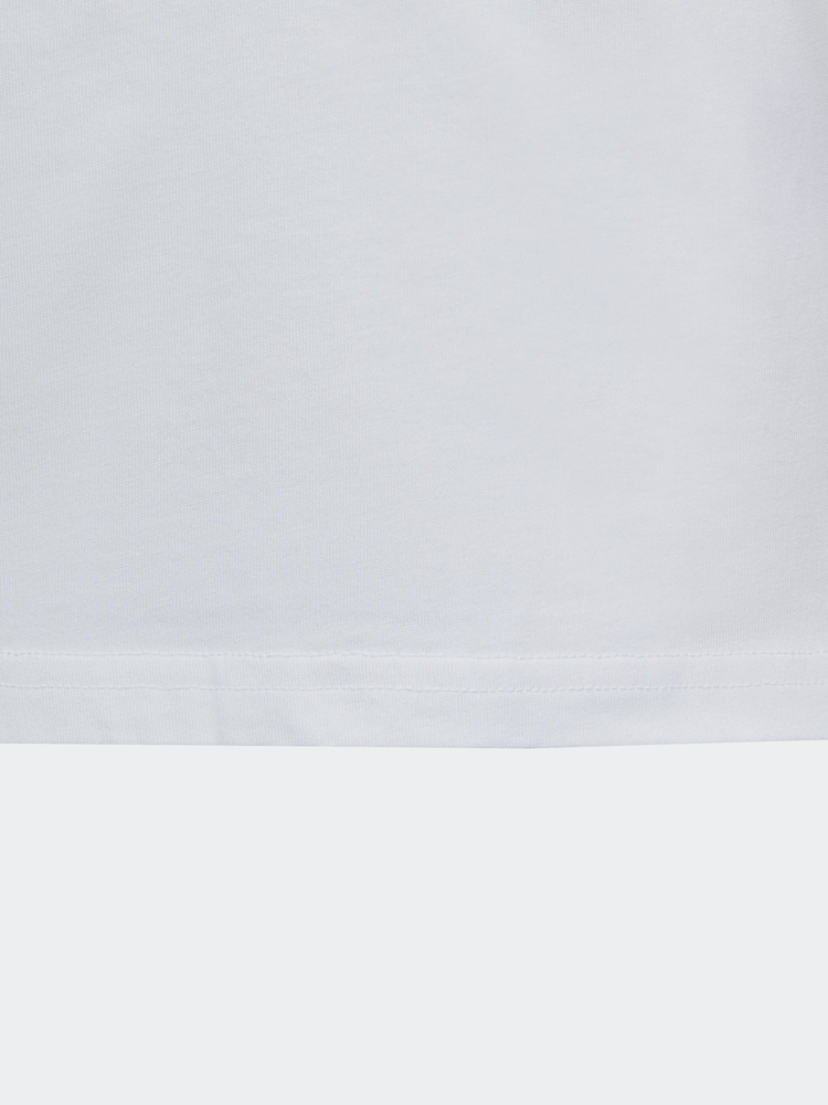 adidas White Sportswear Essentials Big Logo 100% Cotton T-Shirt - Image 5 of 5 adidas White Sportswear Essentials Big Logo 100% Cotton T-Shirt - Image 5 of 5