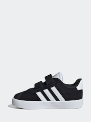 adidas Black VL Court 3.0 Hook and Loop Trainers - Image 2 of 9