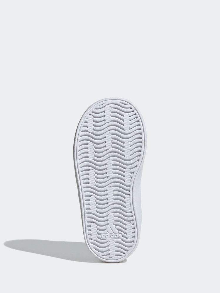 adidas Black VL Court 3.0 Hook and Loop Trainers - Image 7 of 9