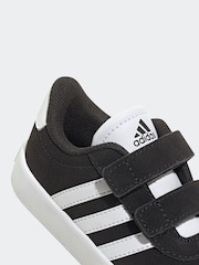 adidas Black VL Court 3.0 Hook and Loop Trainers - Image 8 of 9
