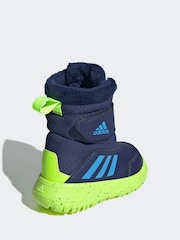 adidas Dark Blue Winterplay Trainers - Image 4 of 8