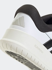 adidas White Black Court 24 Trainers - Image 10 of 11