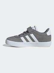 adidas Grey Kids VL Court 3.0 Trainers - Image 2 of 8