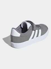 adidas Grey Kids VL Court 3.0 Trainers - Image 4 of 8