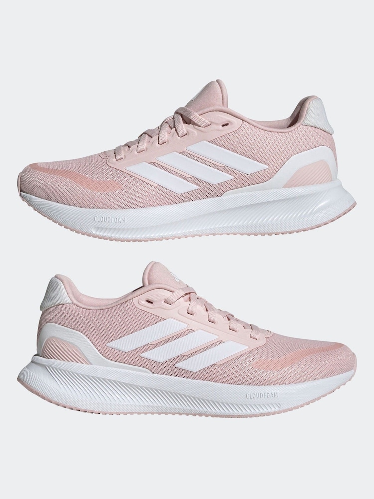 adidas Pink Runfalcon 5 Trainers - Image 5 of 9
