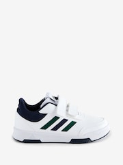 Blanc/Vert/Bleu - adidas Baskets Tensaur à boucle et crochet - Image 1 de 5