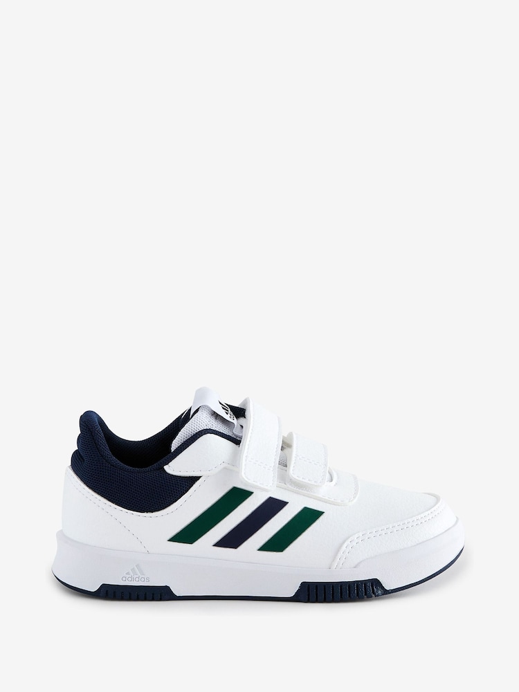 Blanc/Vert/Bleu - adidas Baskets Tensaur à boucle et crochet - Image 1 de 5