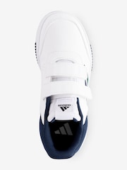Blanc/Vert/Bleu - adidas Baskets Tensaur à boucle et crochet - Image 3 de 5