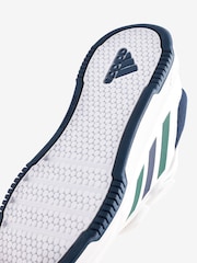 Blanc/Vert/Bleu - adidas Baskets Tensaur à boucle et crochet - Image 5 de 5