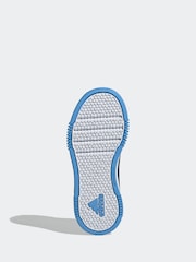 adidas Blue/White Tensaur Sport Lace Up Trainers - Image 5 of 9