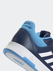 adidas Blue/White Tensaur Sport Lace Up Trainers - Image 8 of 9