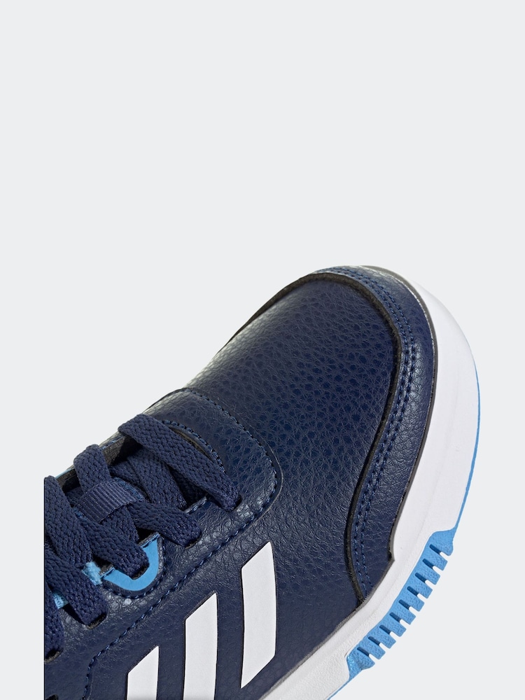 adidas Blue/White Tensaur Sport Lace Up Trainers - Image 9 of 9