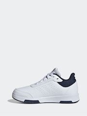 adidas White/Green/Blue Tensaur Sport Lace Up Trainers - Image 6 of 9
