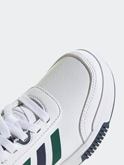 adidas White/Green/Blue Tensaur Sport Lace Up Trainers - Image 8 of 9
