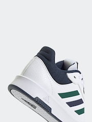 adidas White/Green/Blue Tensaur Sport Lace Up Trainers - Image 9 of 9