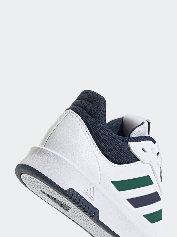 adidas White/Green/Blue Tensaur Sport Lace Up Trainers - Image 9 of 9