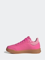 adidas Originals Pink/Tan Black Tensaur Sport Lace Up Trainers - Image 2 of 8