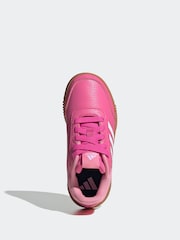 adidas Originals Pink/Tan Black Tensaur Sport Lace Up Trainers - Image 5 of 8