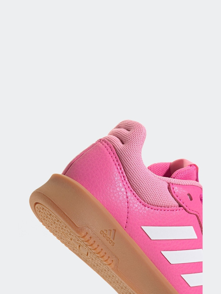 adidas Originals Pink/Tan Black Tensaur Sport Lace Up Trainers - Image 8 of 8
