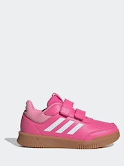 Adidas Pink/Tan Hook and Loop Tensaur Sport Trainers - Image 1 of 8