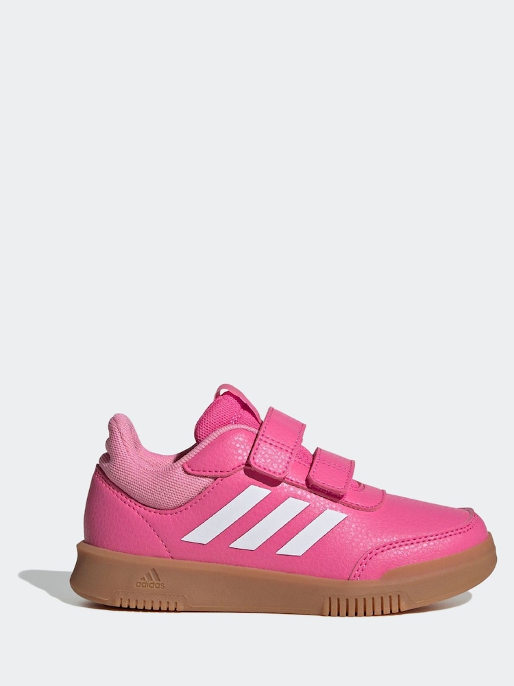 Adidas Pink/Tan Hook and Loop Tensaur Sport Trainers - Image 1 of 8