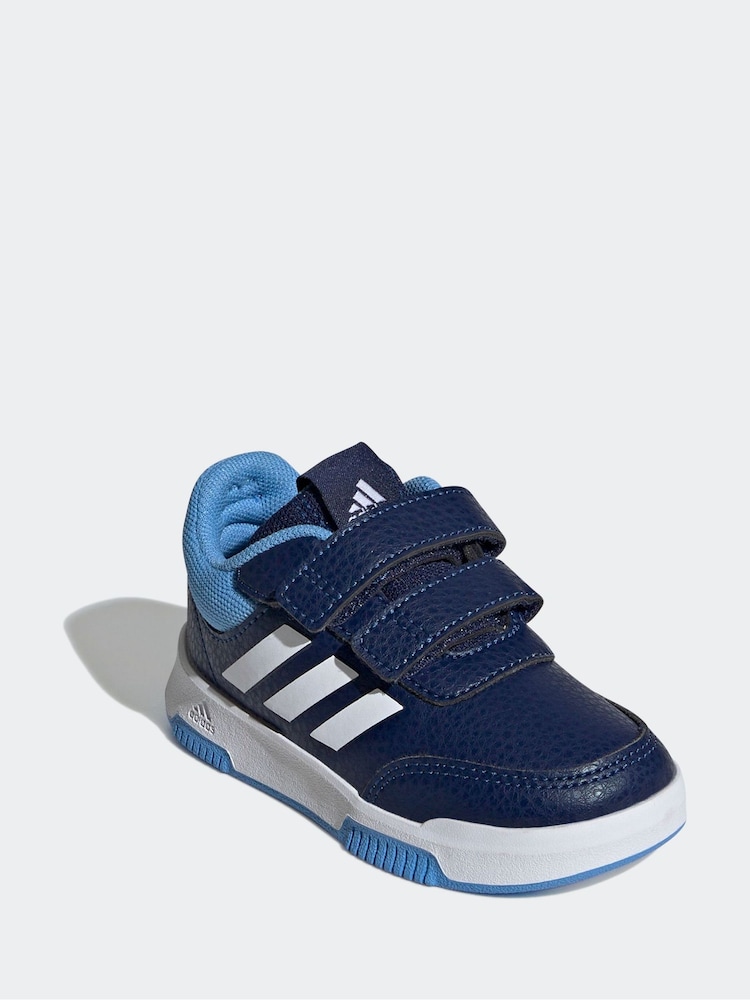 adidas Navy/Blue Black Tensaur Sport Hook and Loop Trainers - Image 5 of 11