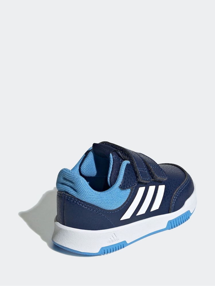 adidas Navy/Blue Black Tensaur Sport Hook and Loop Trainers - Image 6 of 11