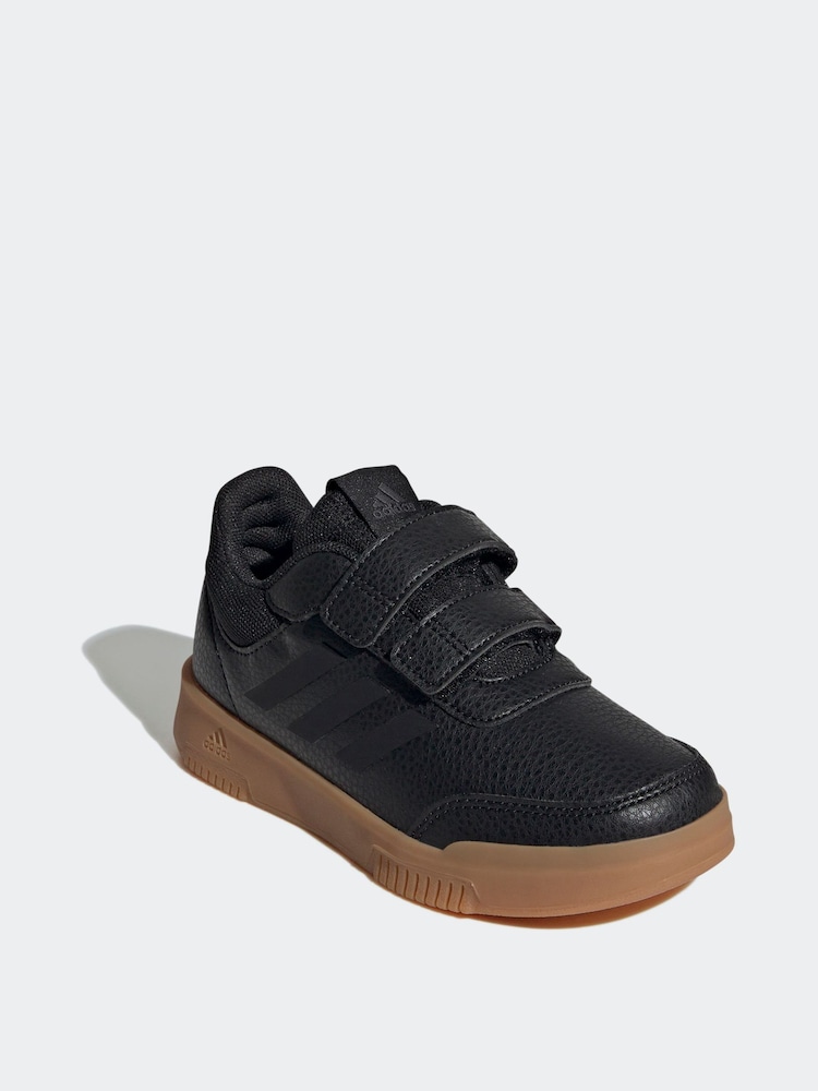 Adidas Black/Tan Hook and Loop Tensaur Sport Trainers - Image 3 of 9