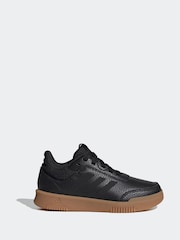 adidas Originals black/tan Black Tensaur Sport Lace Up Trainers - Image 1 of 11