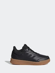 adidas Originals black/tan Black Tensaur Sport Lace Up Trainers - Image 3 of 11