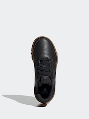 adidas Originals black/tan Black Tensaur Sport Lace Up Trainers - Image 8 of 11