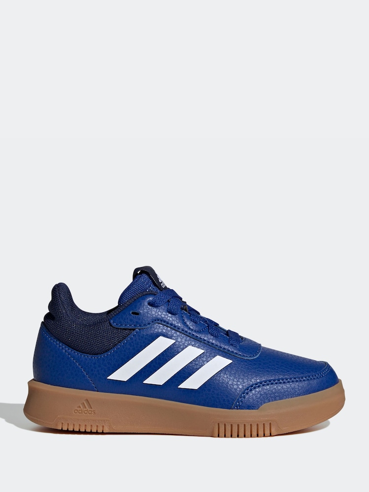 Blau/Naturfarben - Adidas Originals – Tensaur – sportliche Schnürschuhe in Schwarz - Bild 1 von 9 Blau/Naturfarben - Adidas Originals – Tensaur – sportliche Schnürschuhe in Schwarz - Bild 1 von 9